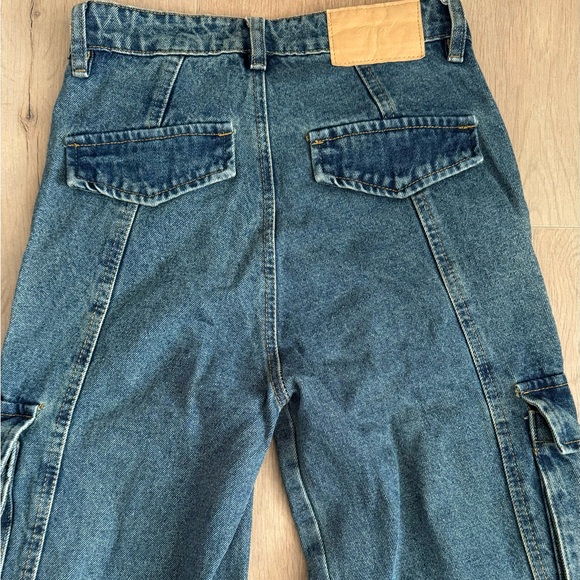 New! Denim pockets straight-leg jeans - Picture 6 of 8